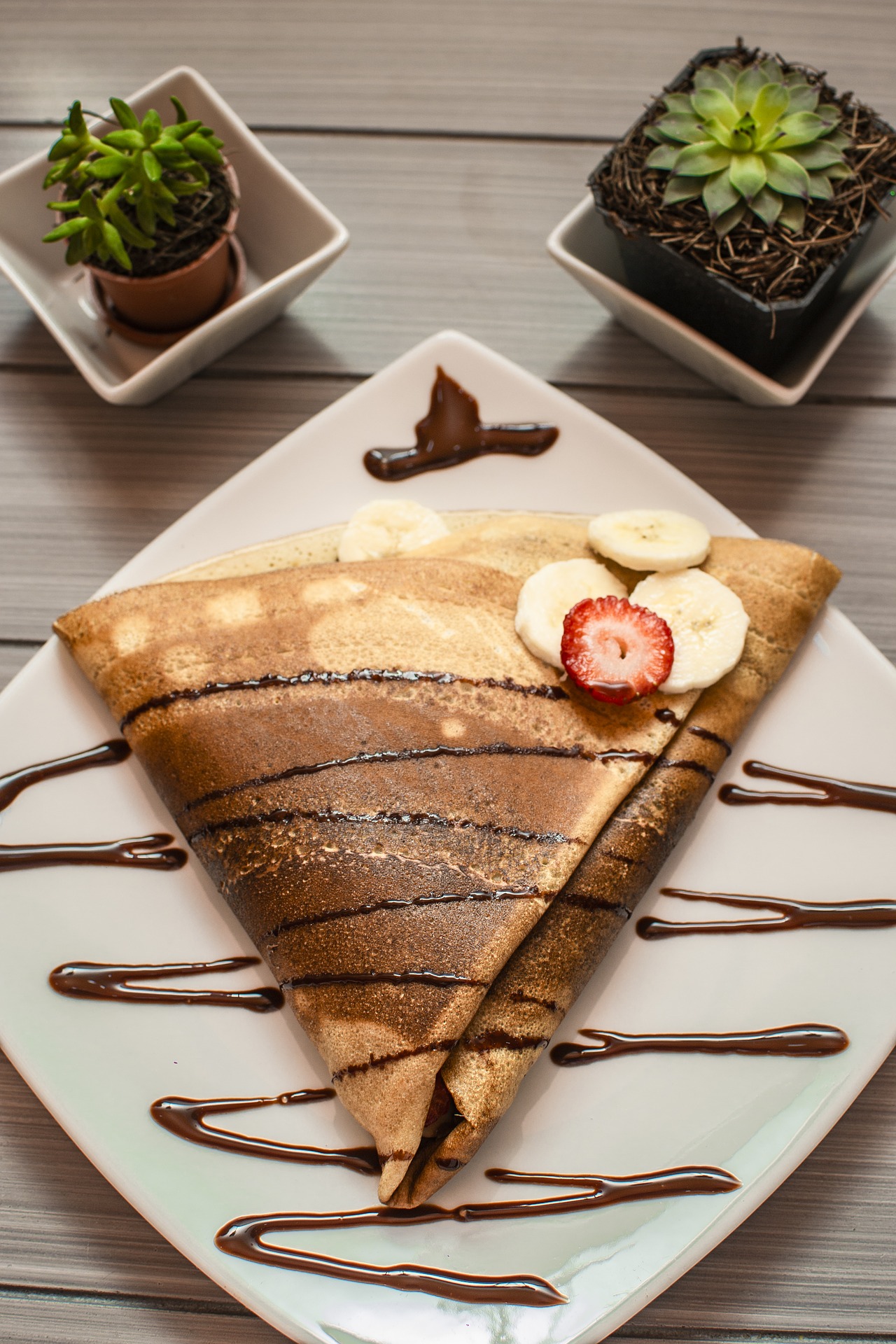 Faire des crêpes au chocolat. 